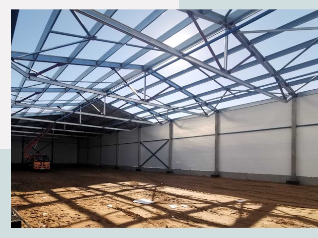 Строительство сенохранилищ в Клинцах