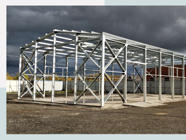 Двускатные ангары в Клинцы от 624 руб. за квадрат