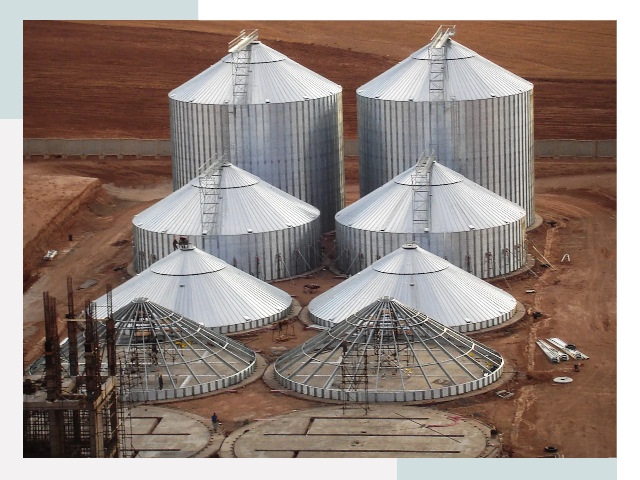 Строительство зерновых силосов в Клинцах