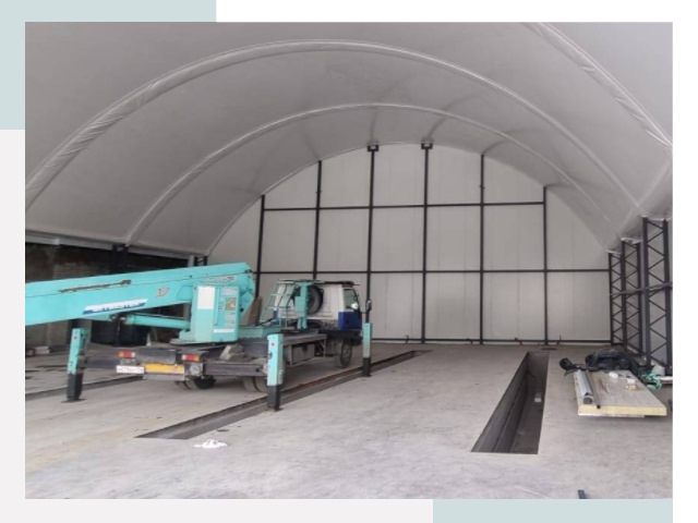 Внутреннее оснащение ангаров в Клинцах